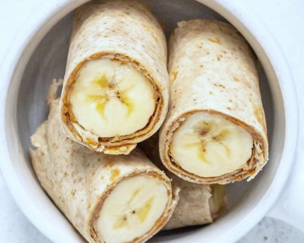 Almond Butter Banana Wrap