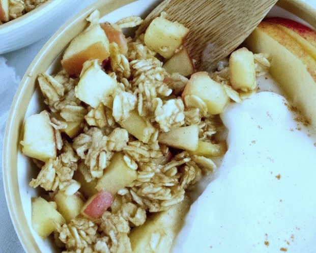 Apple Crisp Yogurt Bowls