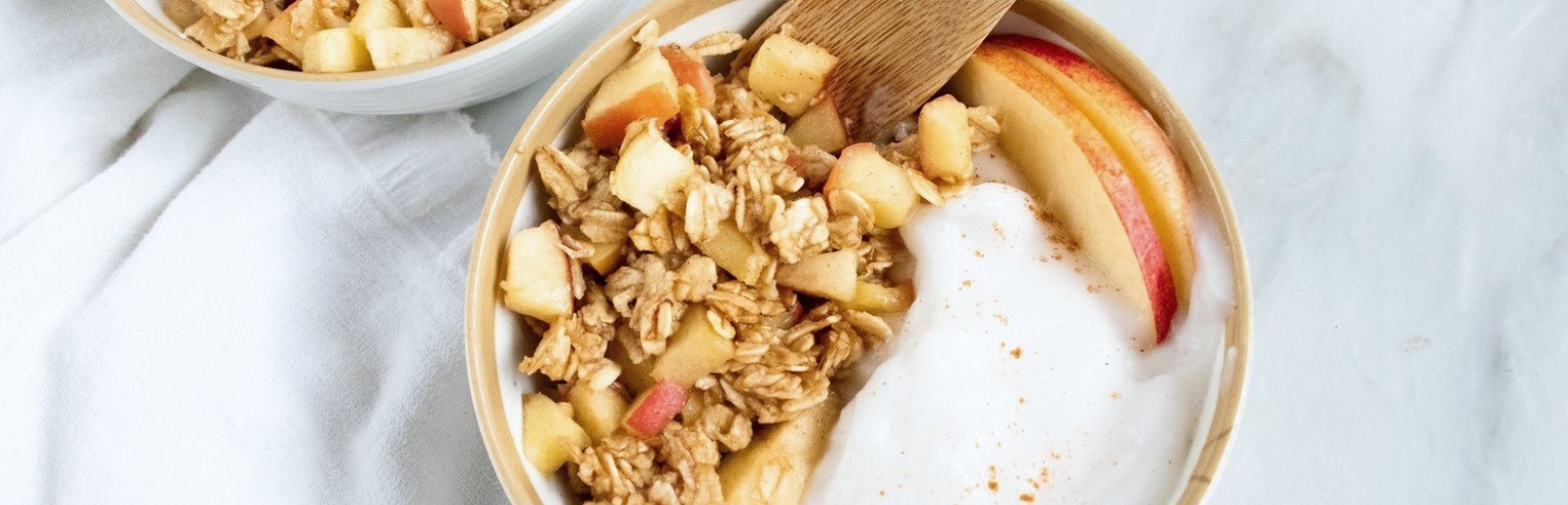 Apple Crisp Yogurt Bowls