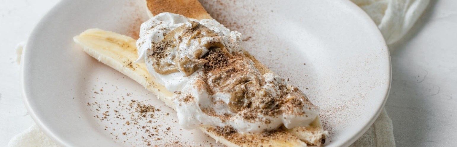 Coconut Yogurt Banana Boat