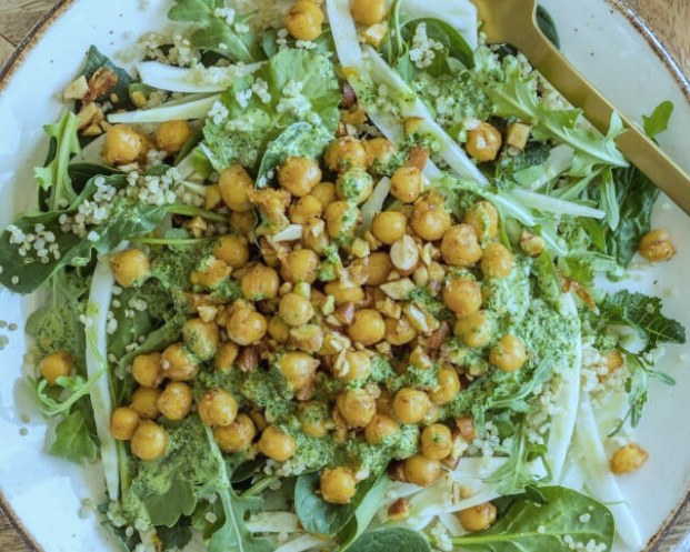 Fennel, Quinoa & Toasted Chickpea Salad
